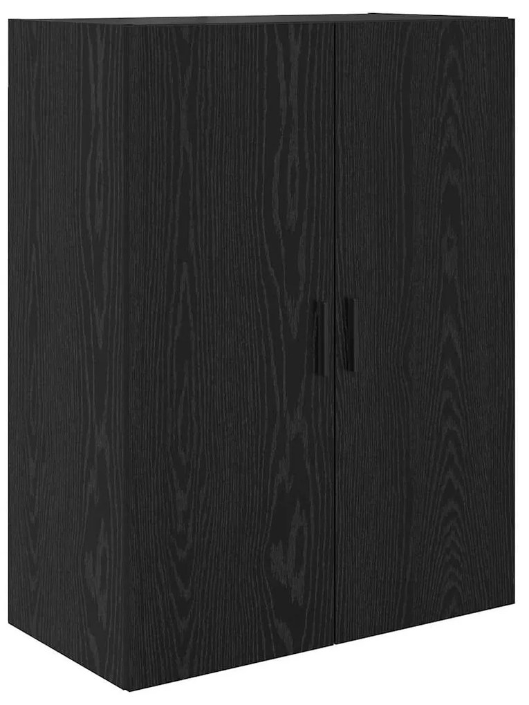 vidaXL Highboard με συρτάρι 2 pcs Μαύρη δρυς Σύνθετο Ξύλο και Γυαλί