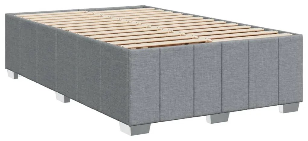 ΚΡΕΒΑΤΙ BOXSPRING ΜΕ ΣΤΡΩΜΑ ΑΝΟΙΧΤΟ ΓΚΡΙ 120X190 ΕΚ. ΥΦΑΣΜΑΤΙΝΟ 3291607