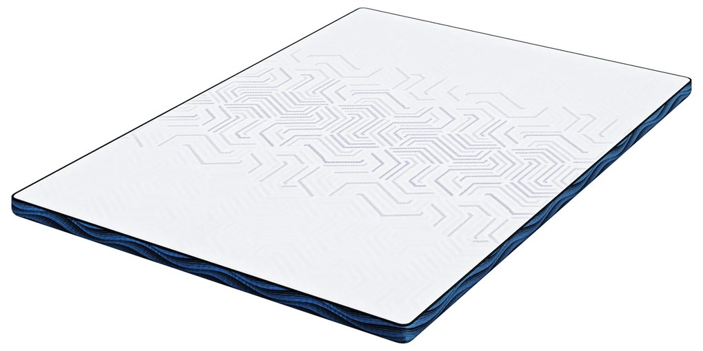 vidaXL Στρώματα Λευκό και Μπλε 140 x 190 cm