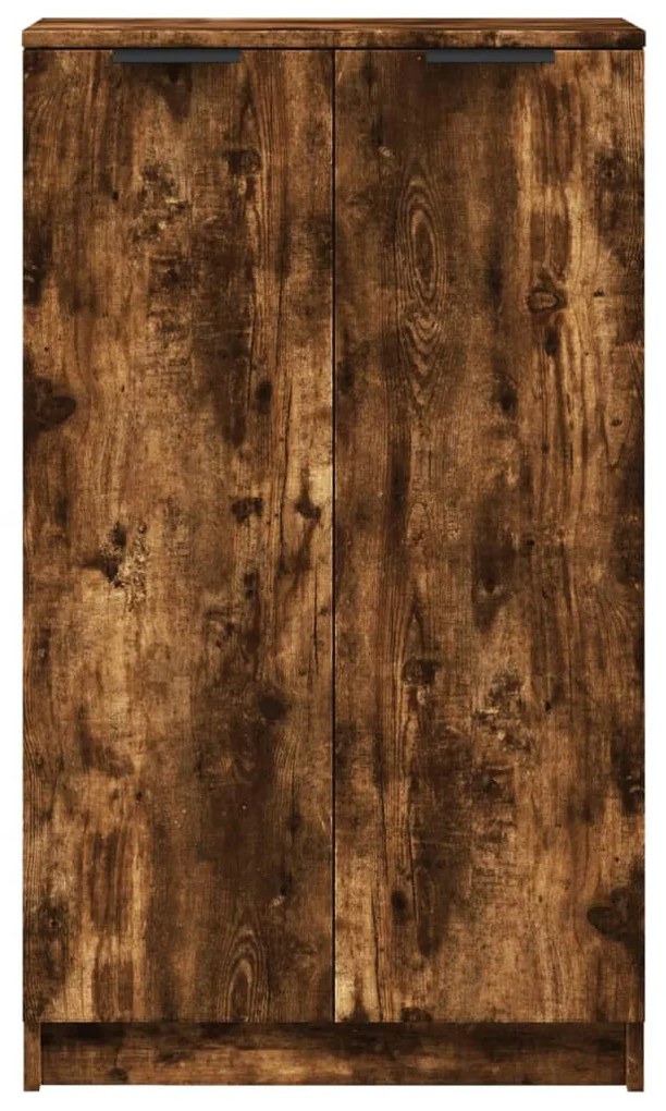 vidaXL Παπουτσοθήκη Καπνιστή Δρυς 59x35x100 εκ. από Επεξεργασμένο Ξύλο