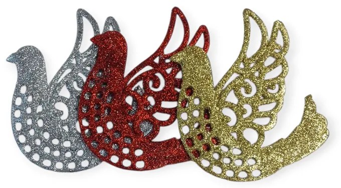 Σετ Χριστουγεννιάτικα Στολίδια 10εκ. 3τεμ