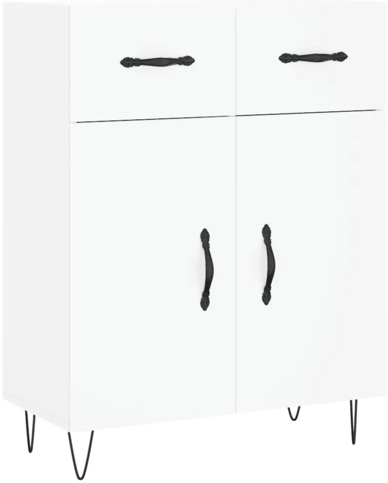vidaXL Ντουλάπι Λευκό 69,5x34x180 εκ. από Επεξεργασμένο Ξύλο