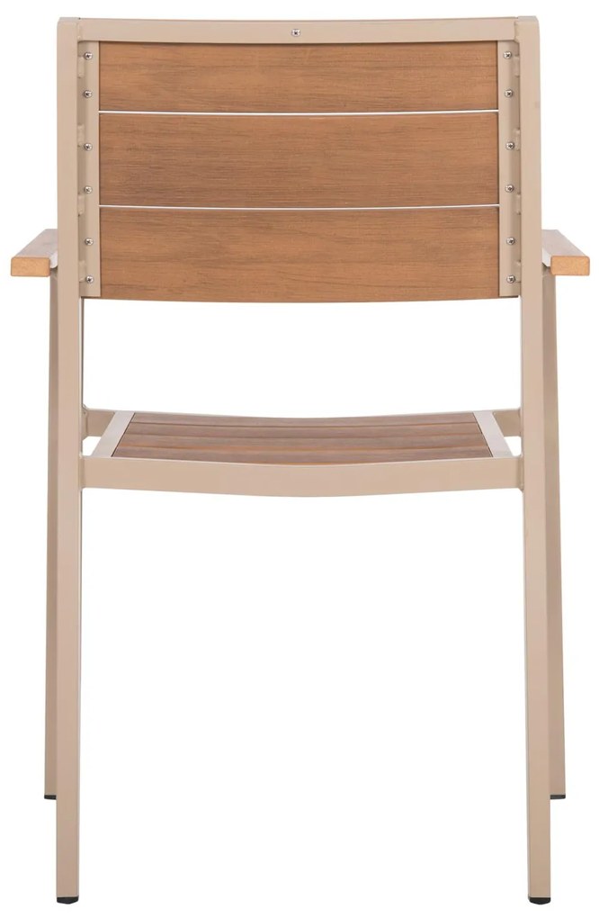 Καρέκλα - Πολυθρόνα SAGA C5127.04 Αλουμινίου Σαμπανί με Polywood 55x52x86Yεκ. 55x52x86 εκ.