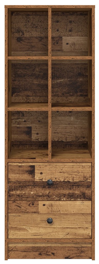 vidaXL Highboard Παλαιό ξύλο 45.5 x 34 x 127 εκ Επεξεργασμένο ξύλο