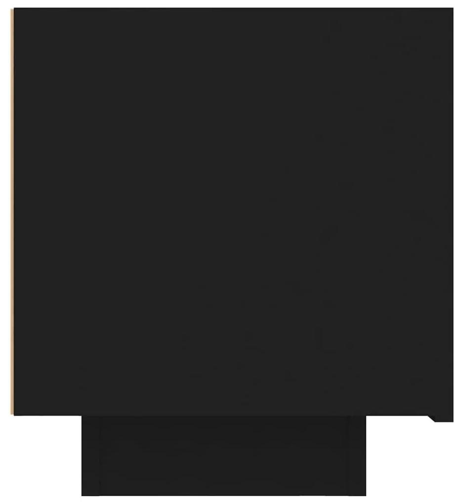 Κομοδίνο Μαύρο 100 x 35 x 40 εκ. Μοριοσανίδα - Μαύρο
