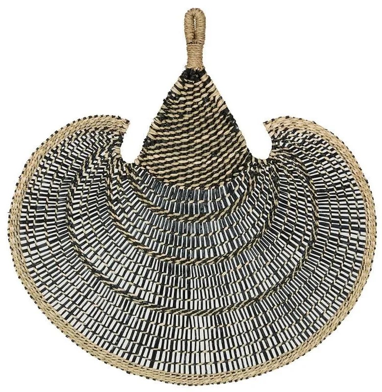 Διακοσμητικό Τοίχου Jabbar 028747 85x59cm Natural-Black Seagrass