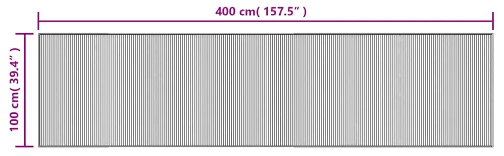 ΧΑΛΙ ΟΡΘΟΓΩΝΙΟ ΜΑΥΡΟ 100 X 400 ΕΚ. ΜΠΑΜΠΟΥ 376954