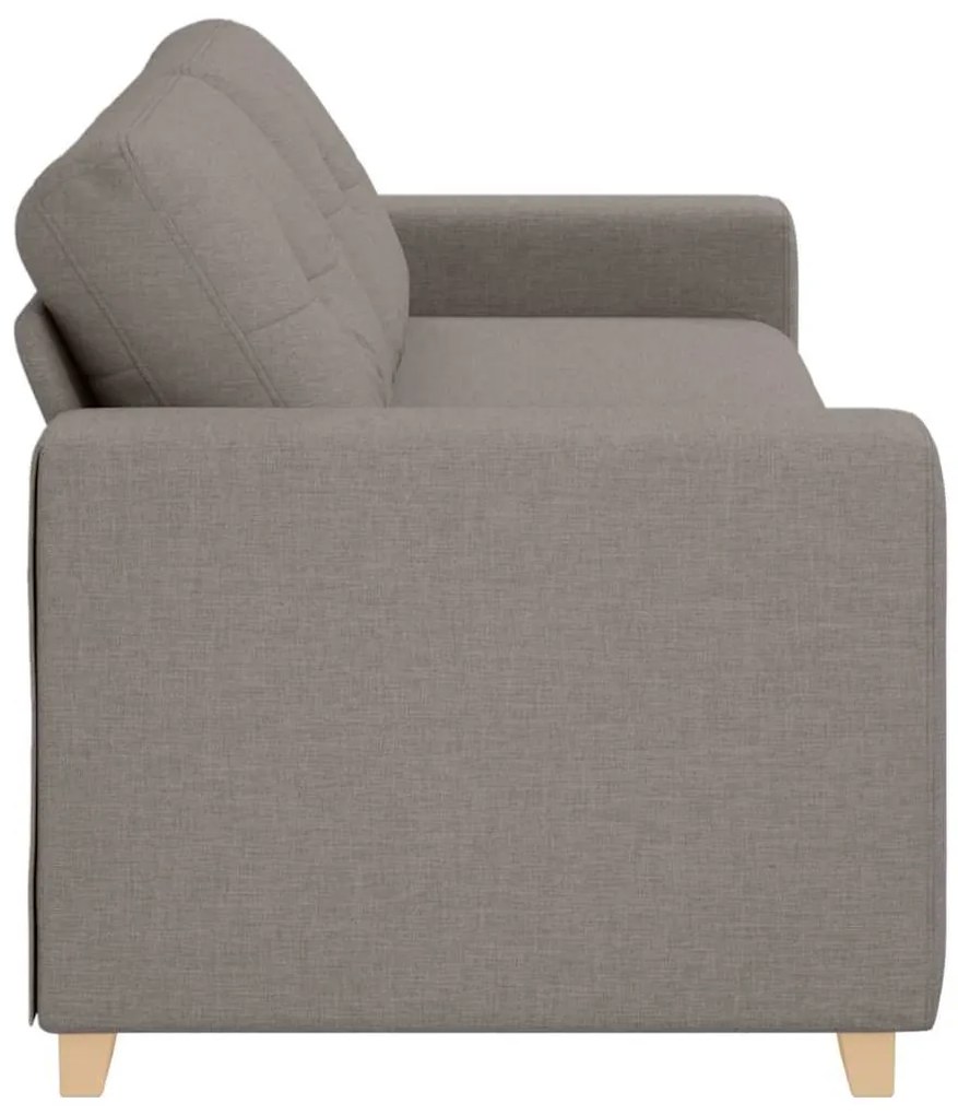 vidaXL Καναπές Taupe 221 x 78 x 80 εκ ύφασμα