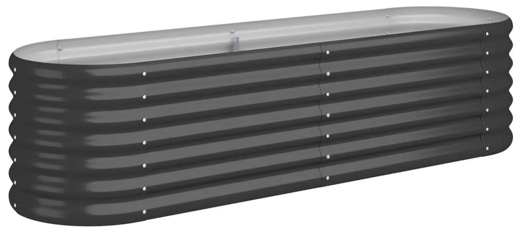 vidaXL Ζαρντινιέρα Ανθρακί 152x40x36 εκ Ατσάλι με Ηλεκτρ. Βαφή Πούδρας