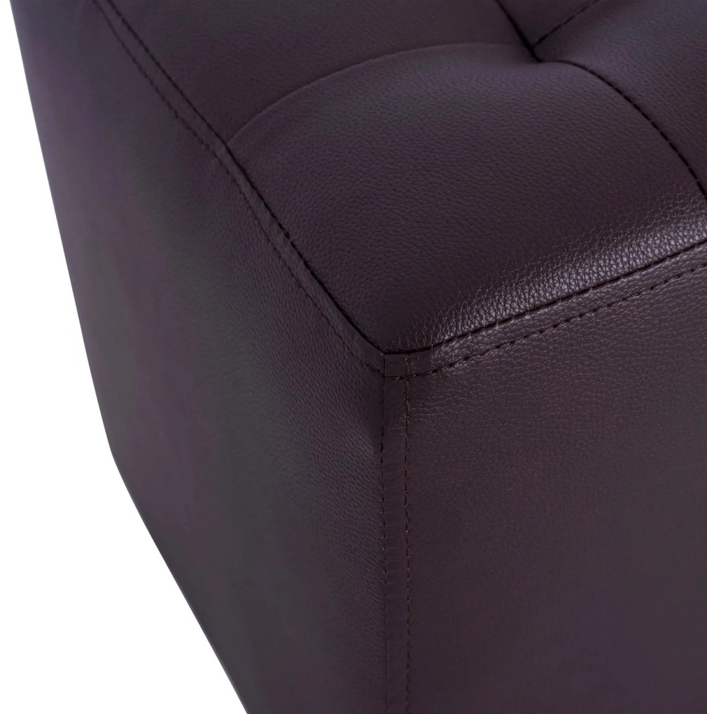 Σκαμπό PUNK PU Καφέ 37x37x35 εκ. 37x37x35 εκ.