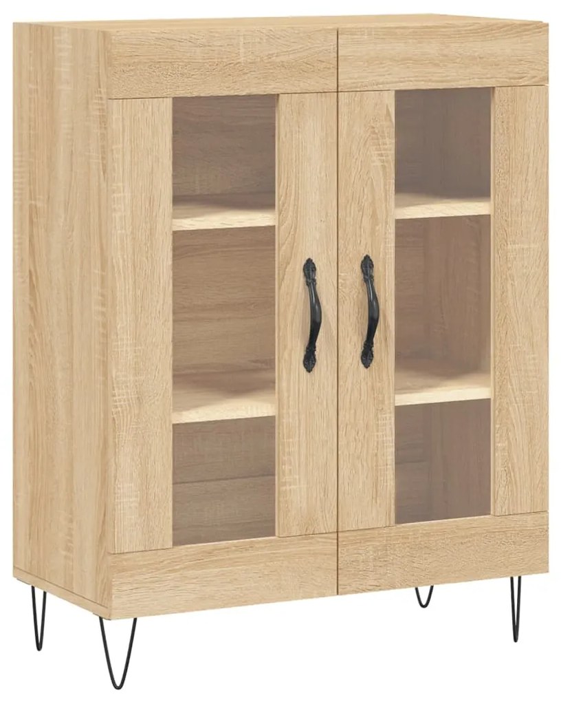 vidaXL Ντουλάπι Sonoma δρυς 69,5 x 34 x 180 εκ. από Επεξεργασμένο Ξύλο