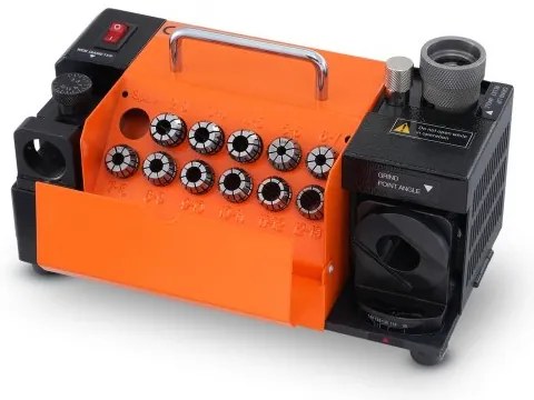 VEVOR Drill Bits Sharpener, MR-13A Bits Grinder Sharpener 3-13mm, 95° to 135° Point Angle Adjustable Drill Bit Re-Sharpener, Portable Sharpening Machine with 11 Collets, CBN &amp; SDC Wheel