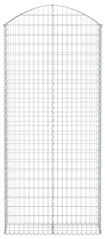 vidaXL Συρματοκιβώτιο Τοξωτό 100x30x220/240εκ. από Γαλβανισμένο Χάλυβα