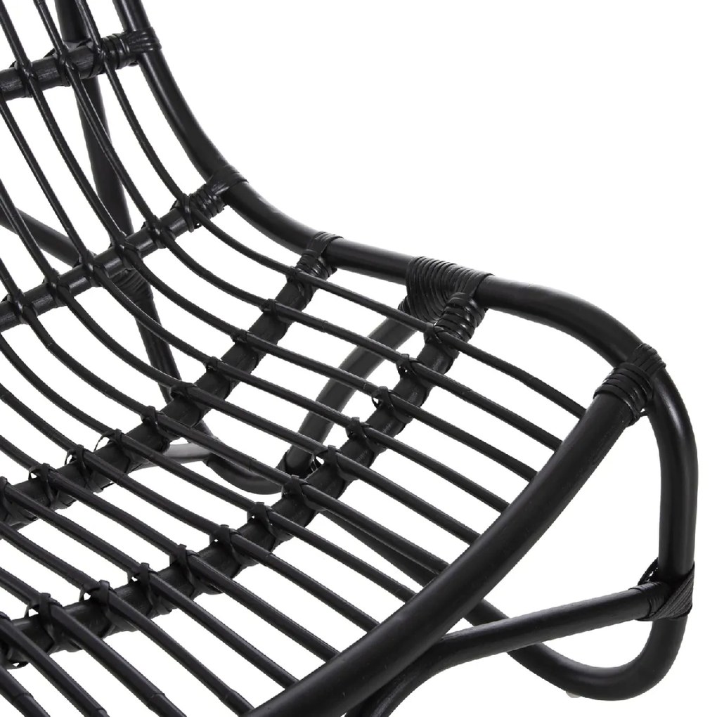 ΠΟΛΥΘΡΟΝΑ GRINN HM9815.02 ΡΑΒΔΟΙ RATTAN ΣΕ ΜΑΥΡΟ 56,5x73,5x79,5Υ εκ.--Β' ΔΙΑΛΟΓΗΣ