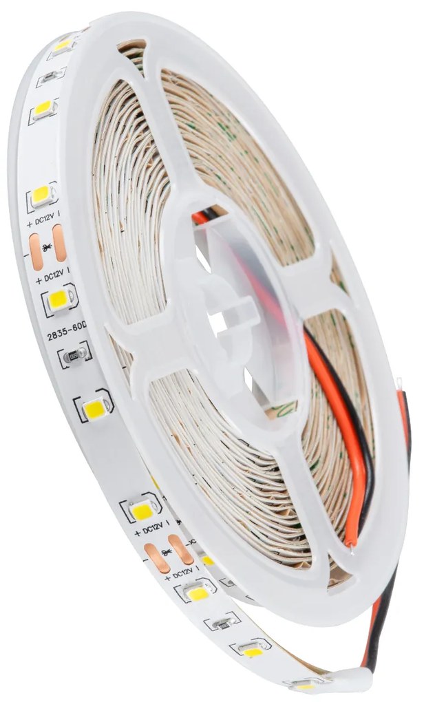 GloboStar® LILAC 70141 Ταινία LED 6W/m 690lm/m 120° DC 12V IP20 - 60 x SMD 2835 LED Chip/Μέτρο - Μ5000 x Π8 x Υ1mm - Ρολό 5 Μέτρων - Φυσικό Λευκό 4500K - 5 Χρόνια Εγγύηση