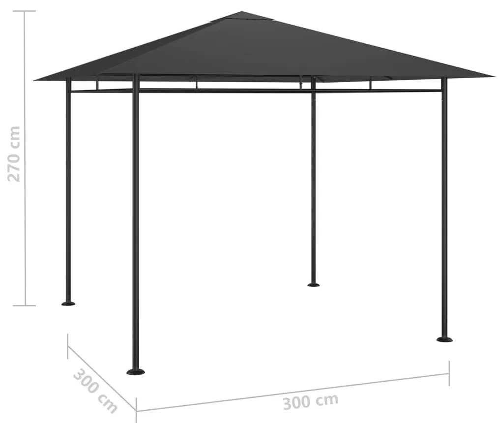 Κιόσκι Ανθρακί 3 x 3 x 2,7 μ. 180 γρ./μ² - Ανθρακί