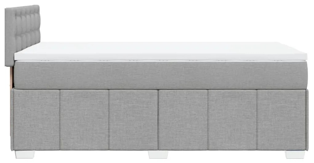 ΚΡΕΒΑΤΙ BOXSPRING ΜΕ ΣΤΡΩΜΑ ΑΝΟΙΧΤΟ ΓΚΡΙ 80X200 ΕΚ. ΥΦΑΣΜΑΤΙΝΟ 3286909