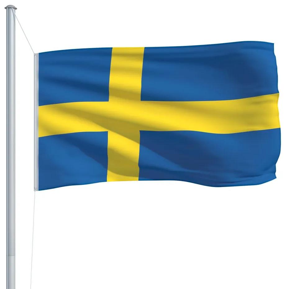 vidaXL Σημαία Σουηδίας 90 x 150 εκ.