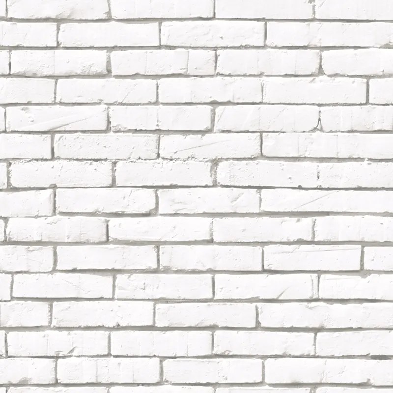Ταπετσαρία Τοίχου Brick Wall White