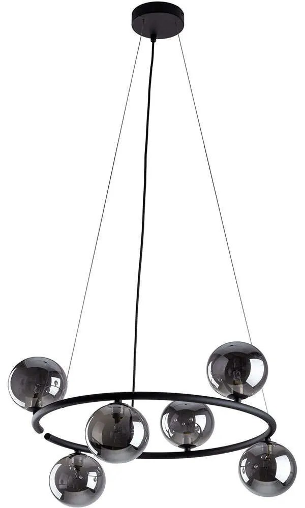 Φωτιστικό Οροφής Anabelle 6843 Φ62x140cm 6xG9 6W Black TK Lighting