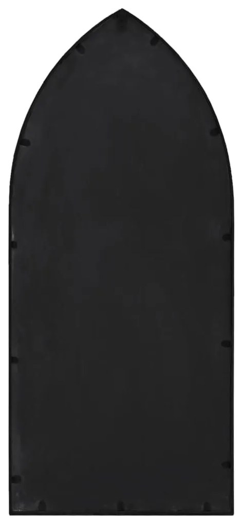 vidaXL Καθρέφτης Κήπου για Εξ. Χώρους Μαύρος 70 x 30 εκ. από Σίδερο