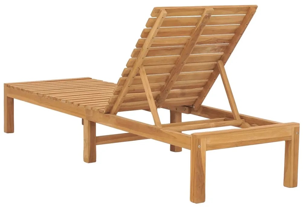 vidaXL Ξαπλώστρες 2 τεμ. από Μασίφ Ξύλο Teak