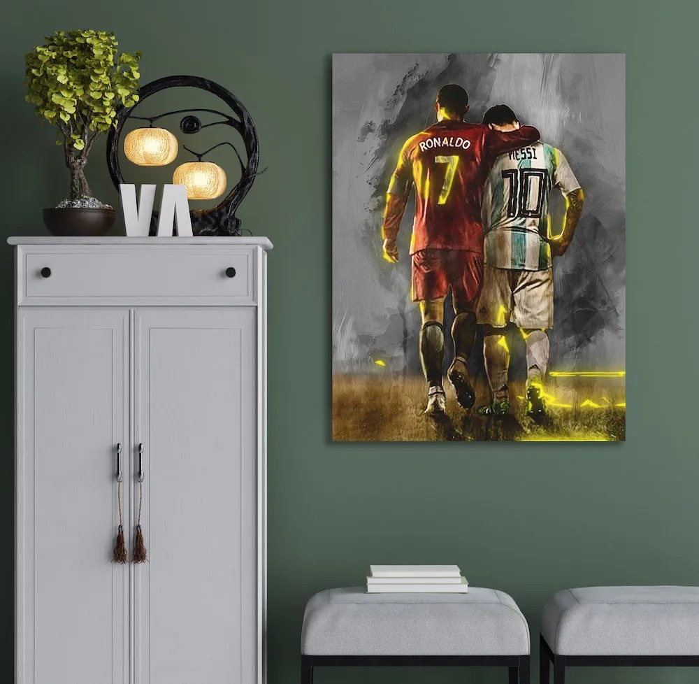 Πίνακας σε καμβά Ronaldo and Messi KNV1521 30cm x 40cm