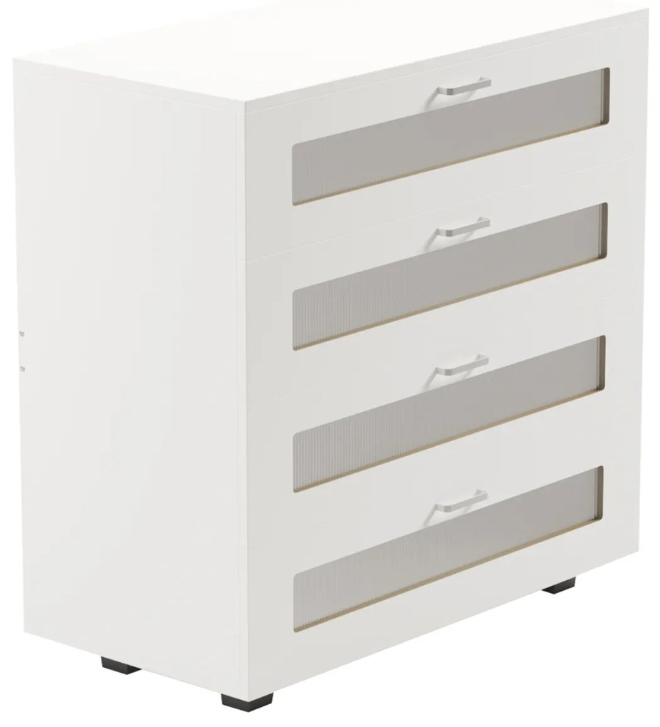 ΣΥΡΤΑΡΙΕΡΑ ΜΕΛΑΜΙΝΗΣ THORGAN HM9880.03 4 ΣΥΡΤΑΡΙΑ-ΛΕΥΚΟ ΧΡΩΜΑ 80Χ40Χ83Υεκ