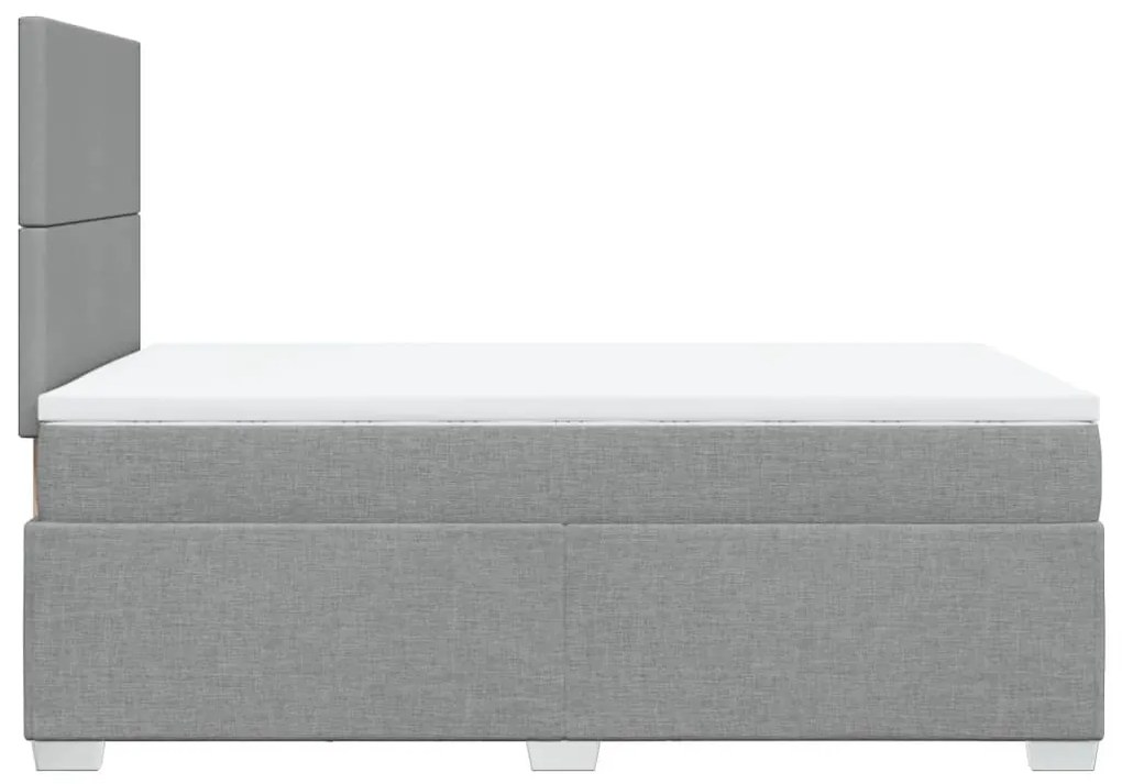 ΚΡΕΒΑΤΙ BOXSPRING ΜΕ ΣΤΡΩΜΑ ΑΝΟΙΧΤΟ ΓΚΡΙ 120X200 ΕΚ. ΥΦΑΣΜΑΤΙΝΟ 3292748