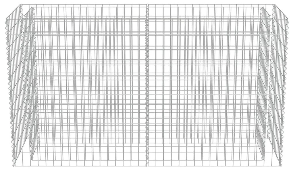vidaXL Συρματοκιβώτιο-Γλάστρα Υπερυψωμένη 180x50x100 εκ. Γαλβ. Χάλυβας
