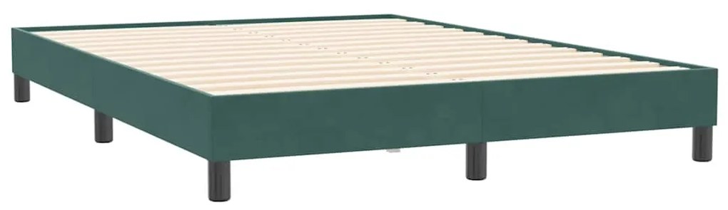 ΚΡΕΒΑΤΙ BOXSPRING ΜΕ ΣΤΡΩΜΑ ΣΚΟΥΡΟ ΠΡΑΣΙΝΟ 140X210ΕΚ. ΒΕΛΟΥΔΙΝΟ 3317526