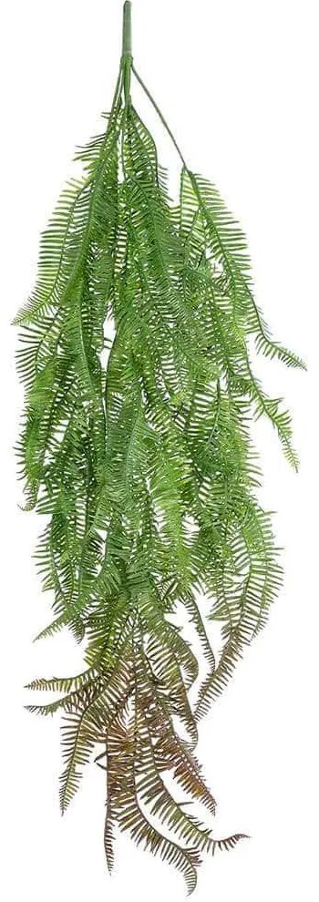 Τεχνητό Κρεμαστό Φυτό Fern 20834 30x8x87cm Green-Brown GloboStar Πολυαιθυλένιο