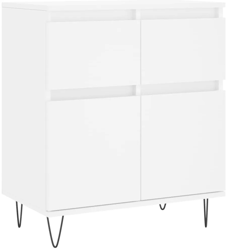 vidaXL Συρταριέρα Λευκή 60 x 35 x 70 εκ. από Επεξεργασμένο Ξύλο