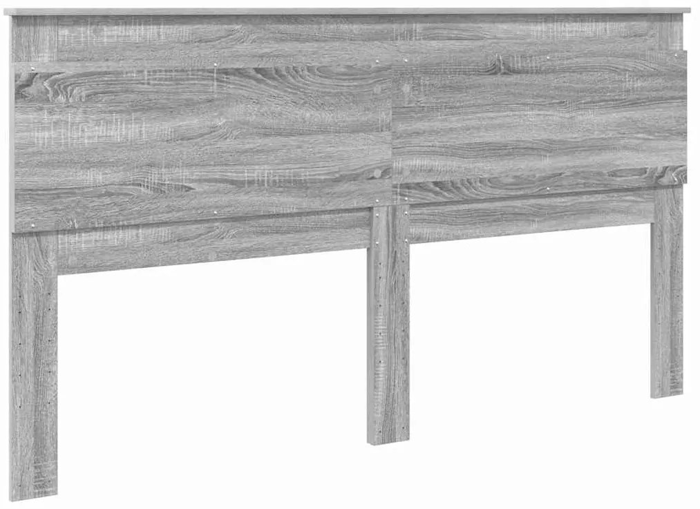 vidaXL Κεφαλάρι με κεφαλάρι Γκρίζο Σονομα 180 cm Επεξεργασμένο ξύλο