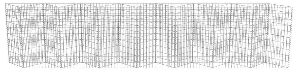 vidaXL Συρματοκιβώτιο Τοίχος 450x30x100 εκ. από Γαλβανισμένο Χάλυβα