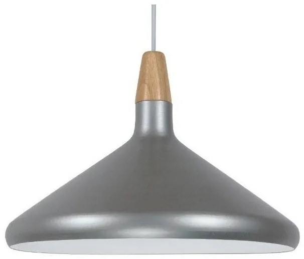 Κρεμαστό Φωτιστικό Οροφής Ασημί Φ39 GloboStar FELICITA 01276-1276-Ασημί 01276