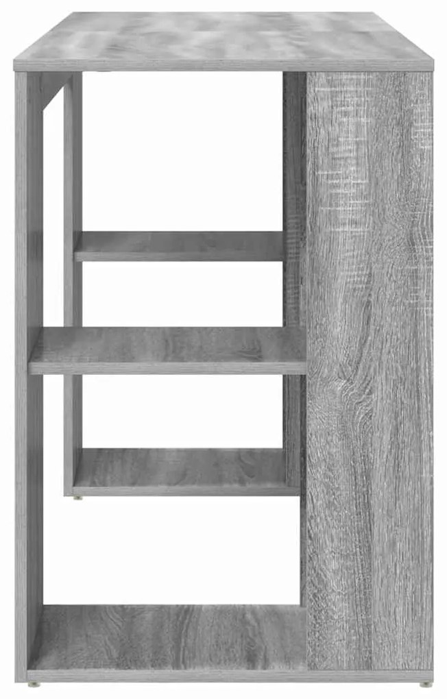 vidaXL Γραφείο Γκρίζο Σονομα 130 x 50.5 x 75 εκ Επεξεργασμένο ξύλο