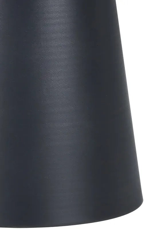 Βοηθητικό τραπέζι Ginoze Inart μαύρο μέταλλο Φ50x50εκ - 029-000269