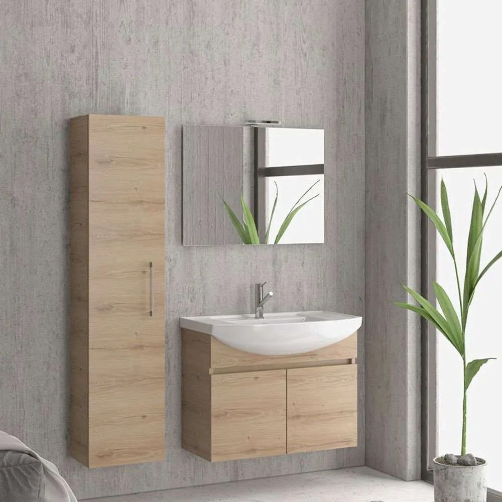 Βάση Νιπτήρα Bianna NBIA808502 Με 2 Πόρτες 80 77x35x63cm Elvezia 8502 Karag Μελαμίνη