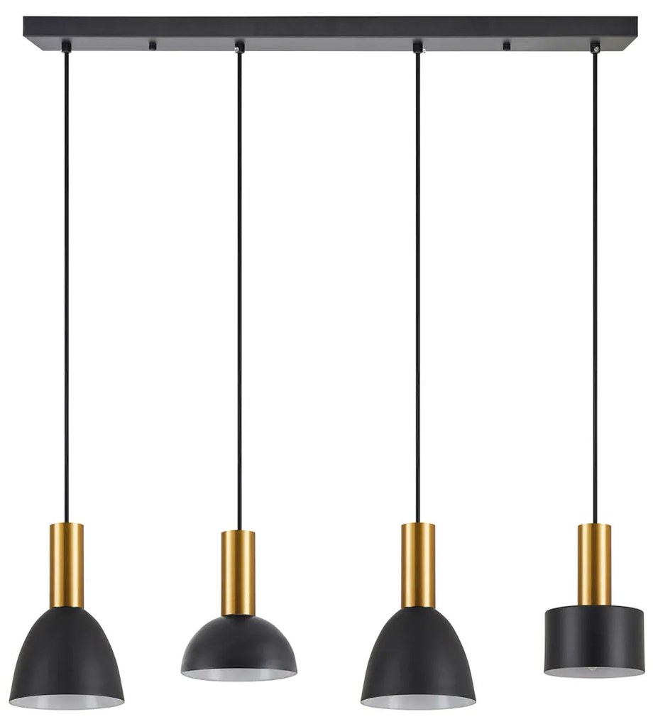 Φωτιστικό Οροφής Πολύφωτο Homelighting 77-8942 Flex Gold