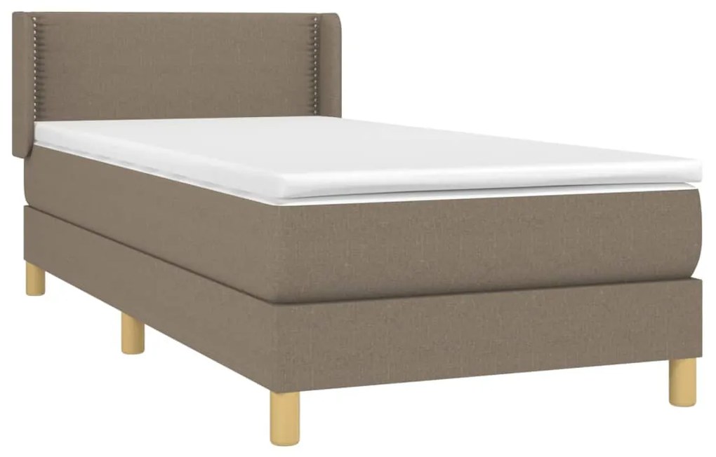 ΚΡΕΒΑΤΙ BOXSPRING ΜΕ ΣΤΡΩΜΑ TAUPE 80X200 ΕΚ. ΥΦΑΣΜΑΤΙΝΟ 3130149