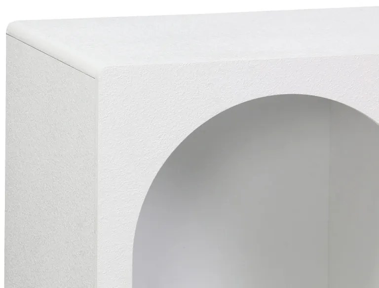 Μπουφές Emersi pakoworld με ράφια mdf σε λευκή απόχρωση 120x35x76εκ