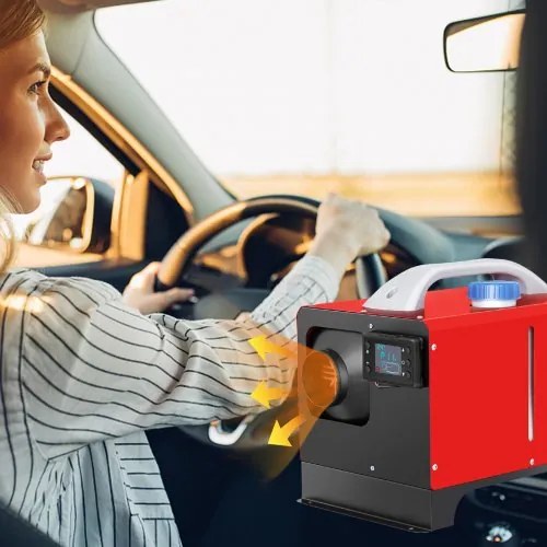 VEVOR NEW Diesel Air Heater, 5KW 12V Parking Heater, Mini Truck Heater, Single Outlet Hole, with Black LCD, Remote Control, Fast Heating Diesel Heater, For RV Truck, Boat, Bus, Car Trailer, Motorhomes