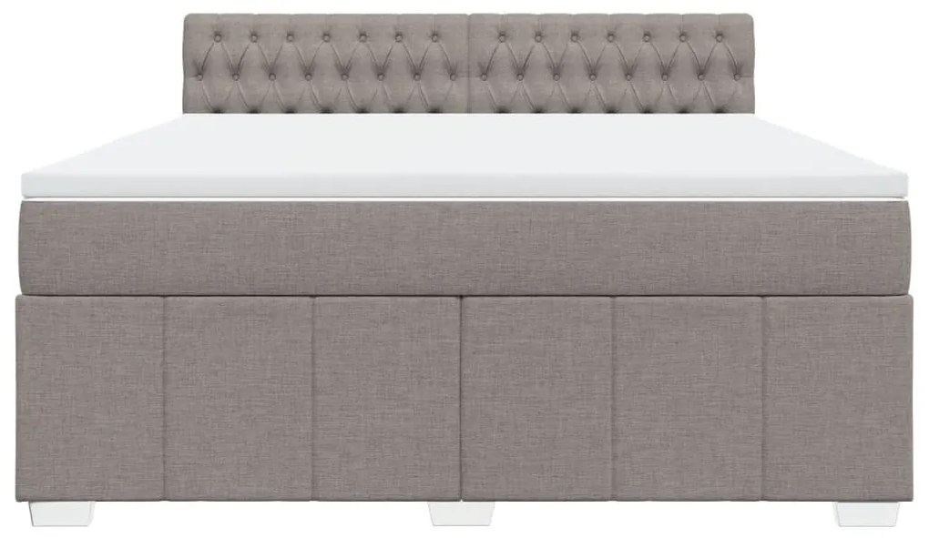 ΚΡΕΒΑΤΙ BOXSPRING ΜΕ ΣΤΡΩΜΑ TAUPE 180X200 ΕΚ. ΥΦΑΣΜΑΤΙΝΟ 3287158