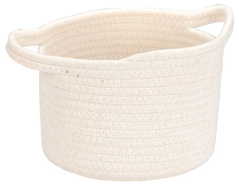 Καλάθι Κρεμαστό Polyester Λευκό 20x20x15εκ. Blanca Estia 02-29609