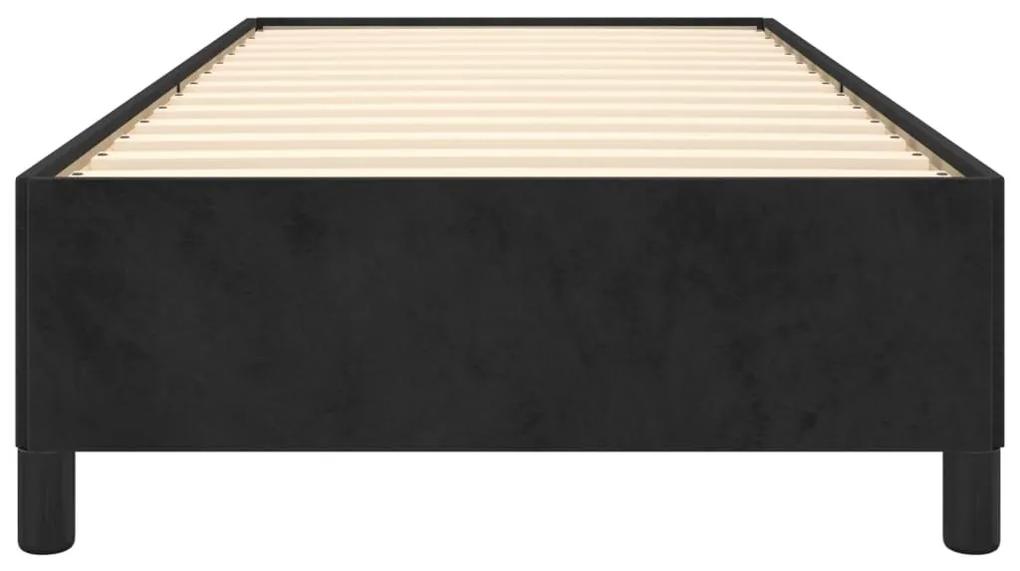 Πλαίσιο Κρεβατιού Μαύρο 90x190 εκ. Βελούδινο - Μαύρο