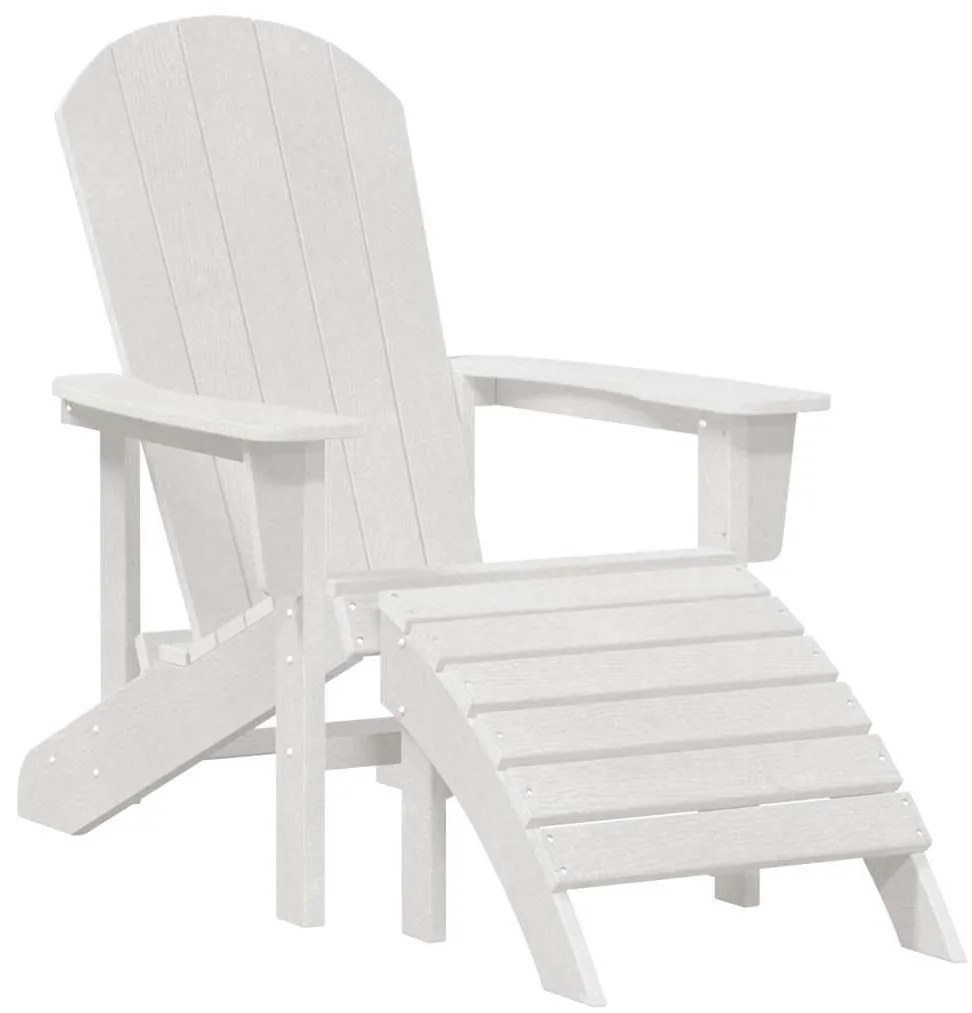 vidaXL Έπιπλα Χαλάρωσης Κήπου 3 pcs Λευκό 38 x 38 x 46cm Πλαστικό