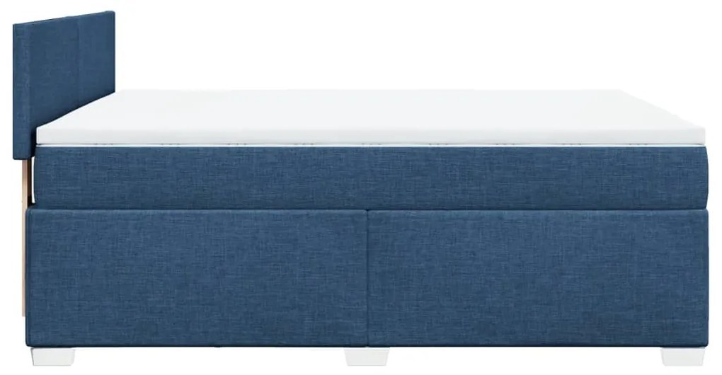 ΚΡΕΒΑΤΙ BOXSPRING ΜΕ ΣΤΡΩΜΑ ΜΠΛΕ 140X200 ΕΚ. ΥΦΑΣΜΑΤΙΝΟ 3288210