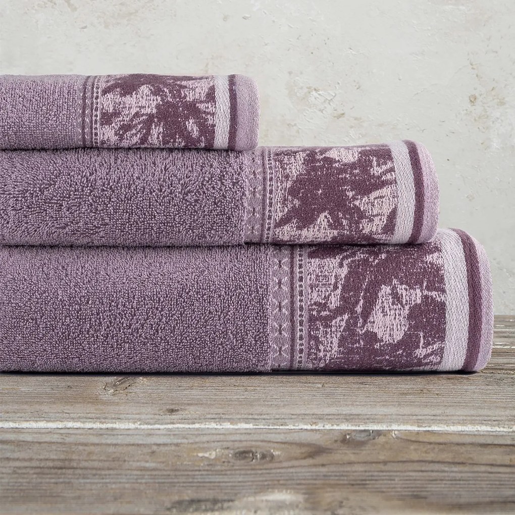 Πετσέτες Μπάνιου (Σετ 3τμχ) Kocoon Karita Pink 480gsm