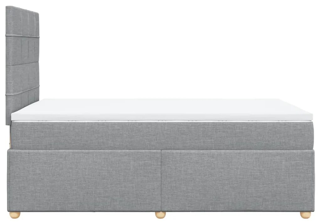 ΚΡΕΒΑΤΙ BOXSPRING ΜΕ ΣΤΡΩΜΑ ΑΝΟΙΧΤΟ ΓΚΡΙ 120X200 ΕΚ. ΥΦΑΣΜΑΤΙΝΟ 3291247